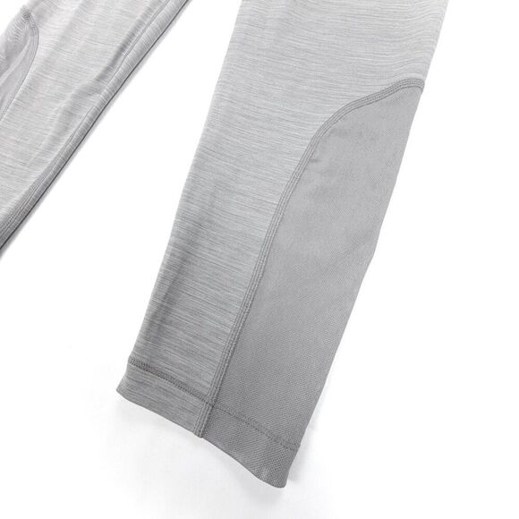 NIKE Dri Fit Pro Mesh Cut Out Cropped Training Leggings Womens Small Light Gray - Picture 4 of 7